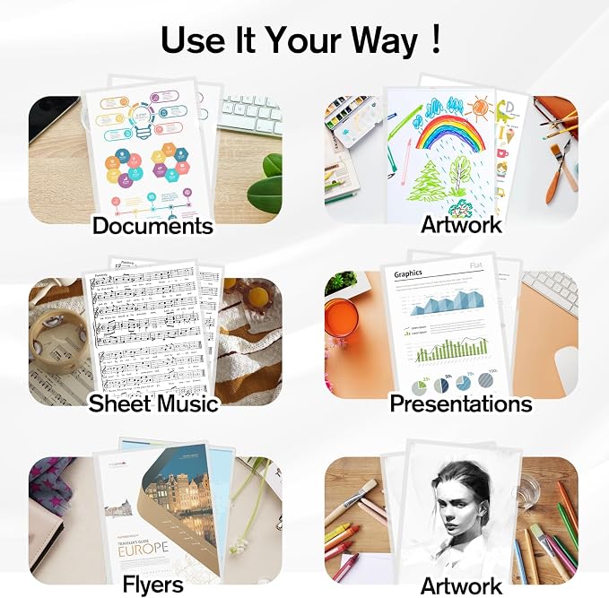 KTRIO Clear Document Folders Project Pockets - Image 8