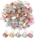 Mini Binder Clips, Paper Clip, Small Paper Clamps 15mm, 100 Pack Micro Size by YCVIORING