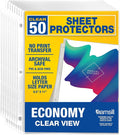 Samsill 50 Pack Sheet Protectors, 8.5x11 Inch Page Protectors by Samsill