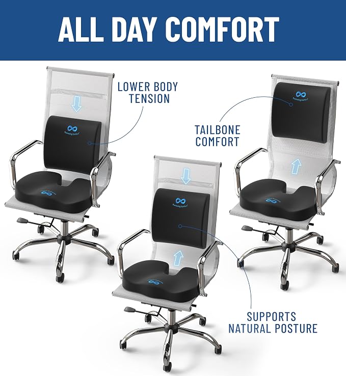 Everlasting Comfort Doctor Recommended Memory Foam Seat Cushion - Image 3