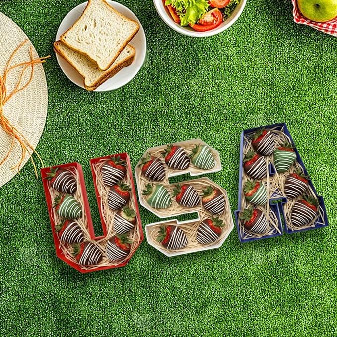 Plastic Fillable Letter Charcuterie Box, 10in Reusable Alphabet Shaped Tray - Image 7