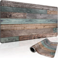 Rustic Wood Pattern Large Gaming Mouse Pad 31.5"x15.7"｜XXL Desk Mat, Non-Slip by Mcapirivo