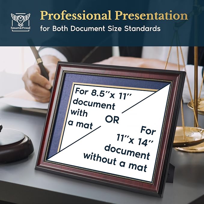 Wooden College Diploma Frame 8.5 x 11 - Image 5