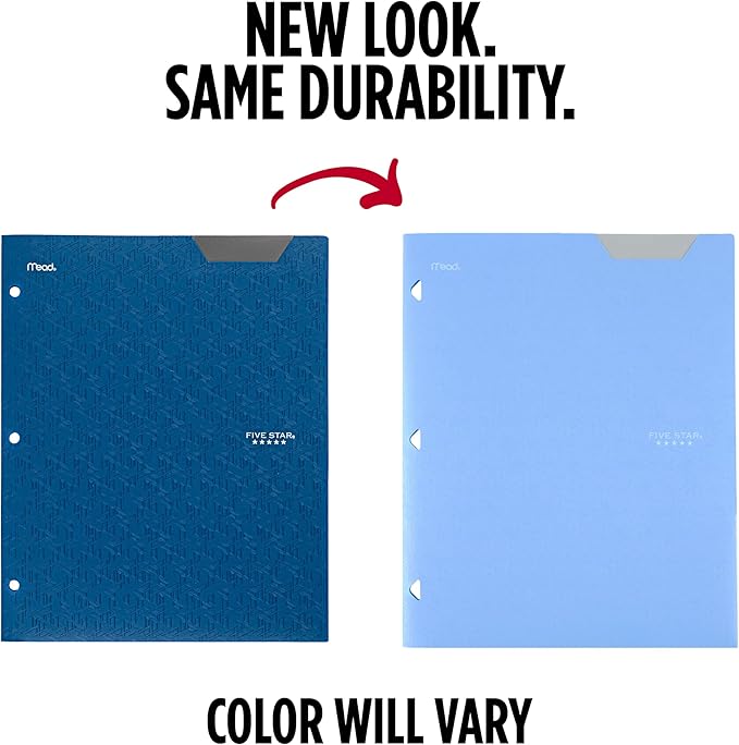 Five Star 2-Pocket Folder, Plastic Folder - Image 2