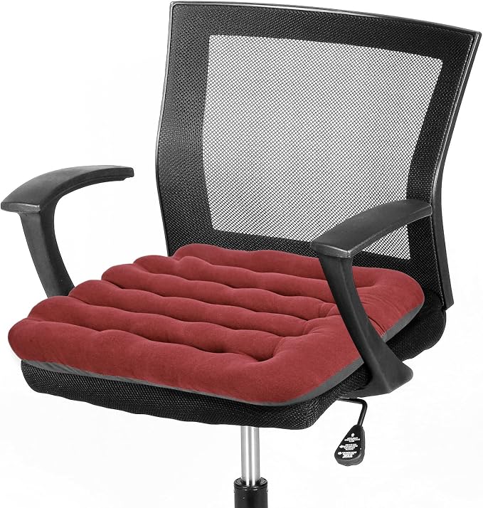 BUYUE Good Support Office Chair Cushion Padded, Soft Velvet Comfortable by BUYUE