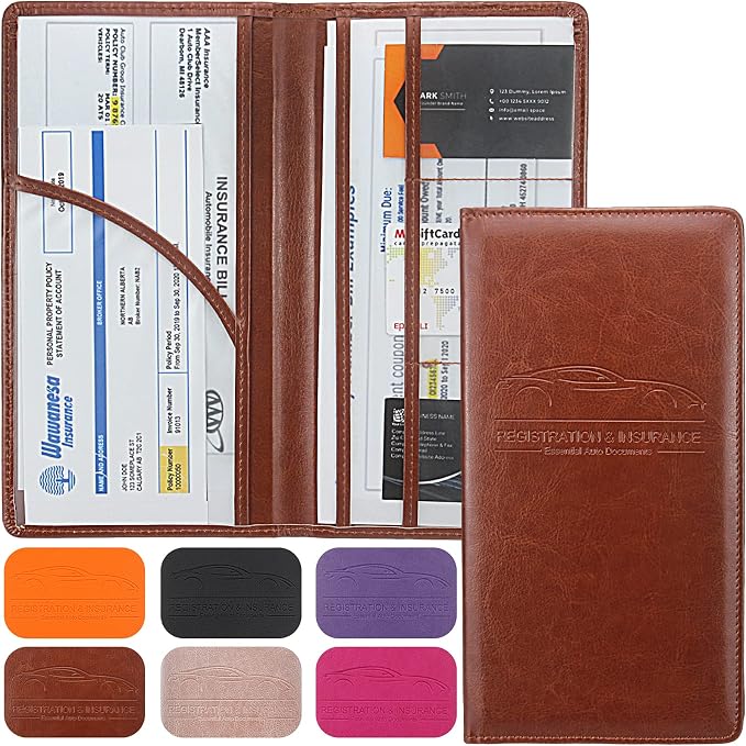 LumiMokki Premium Car Registration & Insurance Card Holder by LumiMokki