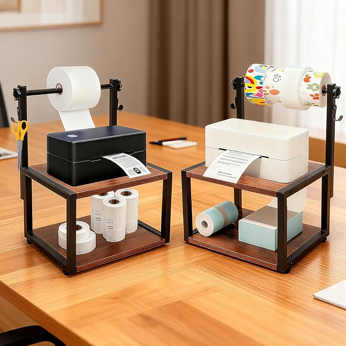 Printer Label Holder for Thermal, Adjustable Screws for Label Sticker | - Image 6