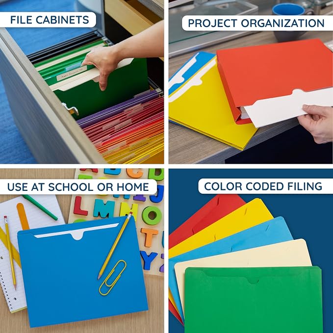 Blue Summit Supplies 2 Inch File Jackets, Expandable Folders, Heavy Duty 2 Inch - Image 6