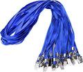 Wisdompro Lanyard with Bulldog Clip, 30 Pack of 17 inch Flat Nylon Neck Lanyard by Wisdompro