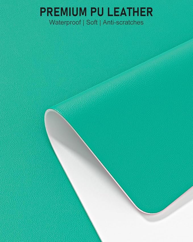 Desk Pad, 23.6" x 13.8" PU Leather Non-Slip Desk Mat Large Mouse Pad - Image 3