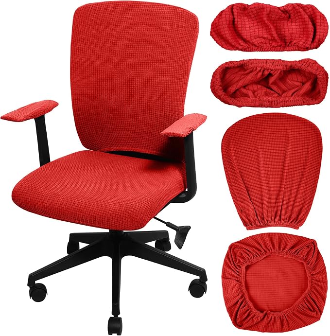 Tallew 4 Pcs Office Chair Covers Set Computer Universal Protective Stretchable by Tallew
