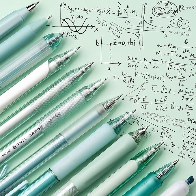 Four Candies Forest Series Gel Pens, Teal Office Supplies Back to School - Image 3