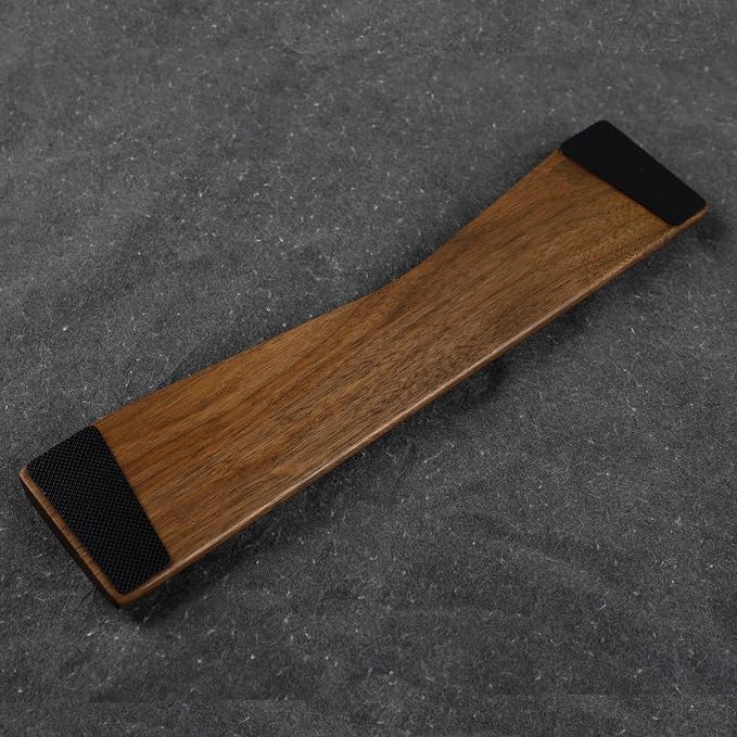 Ergonomic Wooden Wrist Rest Solid Wood Walnut - Image 3