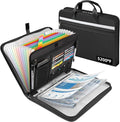 Fireproof Document Bag with Accordion File Organizer | Upgraded 5200°F Aluminum by Uwyriwooq