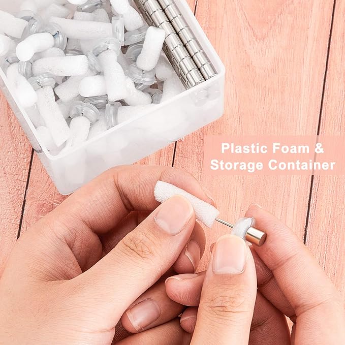 Outus 50 Sets Magnetic Push Pin Magnet Thumb Tack Poster Hanger Thumb Tacks - Image 5