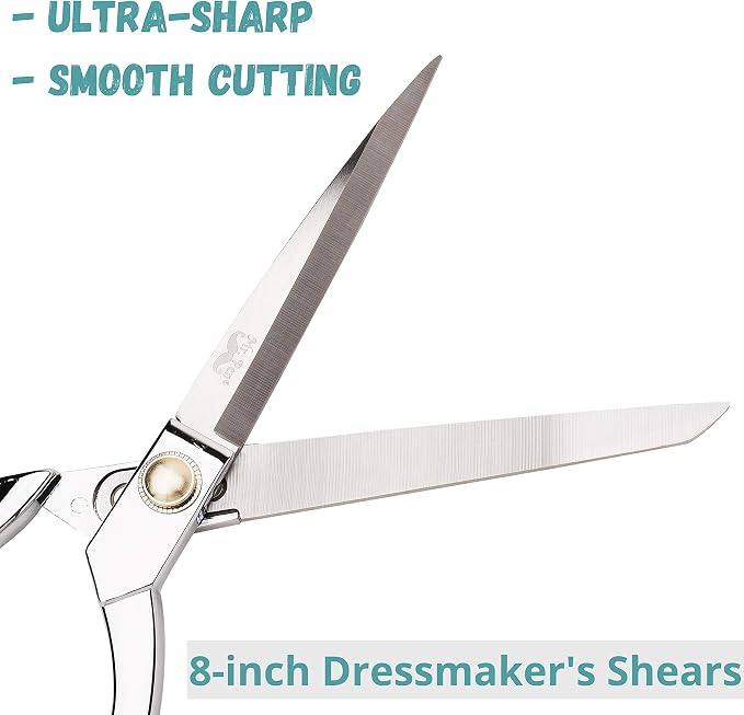 Mr. Pen- Premium Tailor Scissors, 8-Inch | Heavy Duty Carbon Steel Sewing & - Image 3