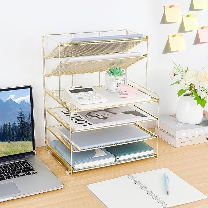OPNICE Desk Organizer, 6-Tier Letter Tray Paper Organizer, Desktop File - Image 6