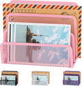 EASEPRES Desk Mail Organizer, Office Small Desktop Metal Mesh Envelope Letter by EASEPRES