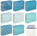 Estune 32 Pcs Blue Decorative Hanging File Folders Letter Size Cabinet File by Estune