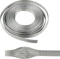 1/2" Wide Tinned Copper Braided Metal Wire Shielding Sleeve Ground Strap by BuyUneed