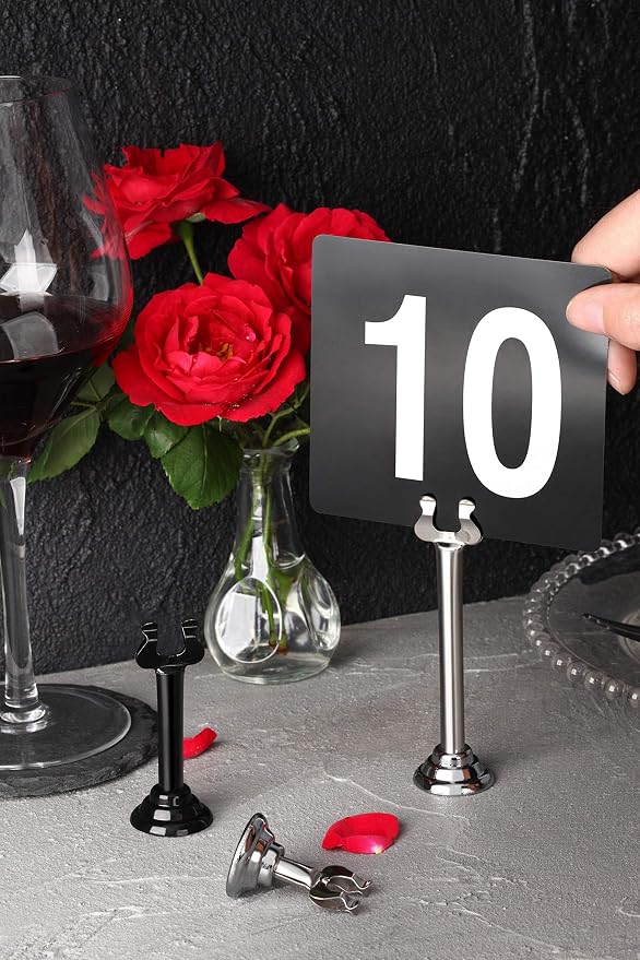 New Star Foodservice Triton Harp Clip Style Place Card / Table Number Holder - Image 9