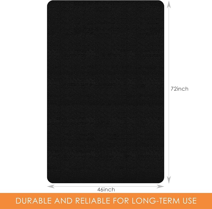 Kuyal Chair mat for Hardwood Floor 46 x 72 inches Rectangle Floor Mats - Image 2