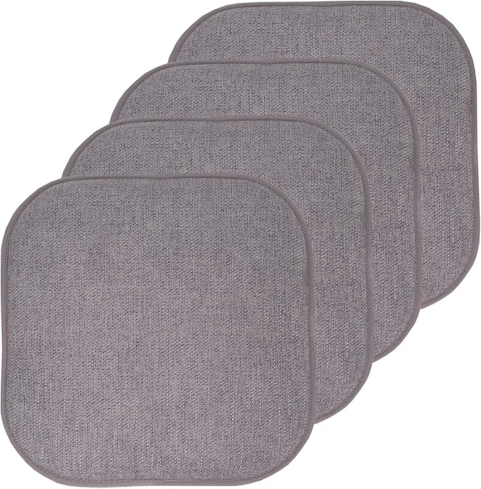 Sweet Home Collection Chair Cushion Memory Foam Pads Honeycomb Pattern Slip Non by SweetHomeCollection