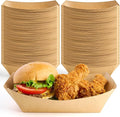 ZORRITA Extra Large Paper Food Trays, 5 LB, 100 Pack | Disposable, Kraft Paper by ZORRITA