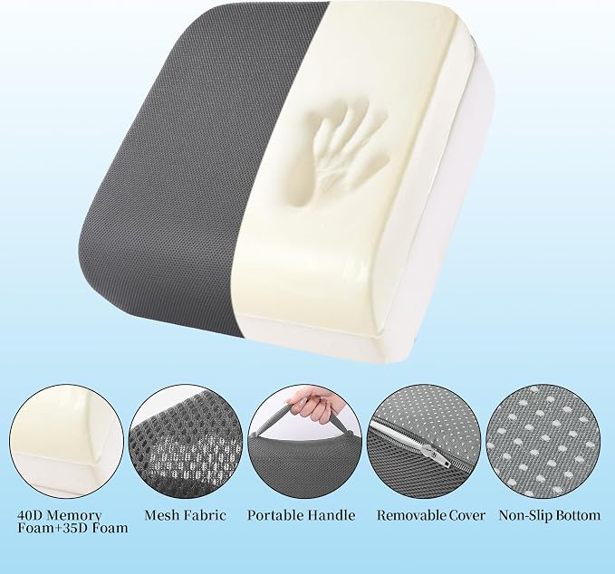MABOZOO Extra Thick Chair Cushions, Office Chair Booster Seat Cushion to Raise - Image 5