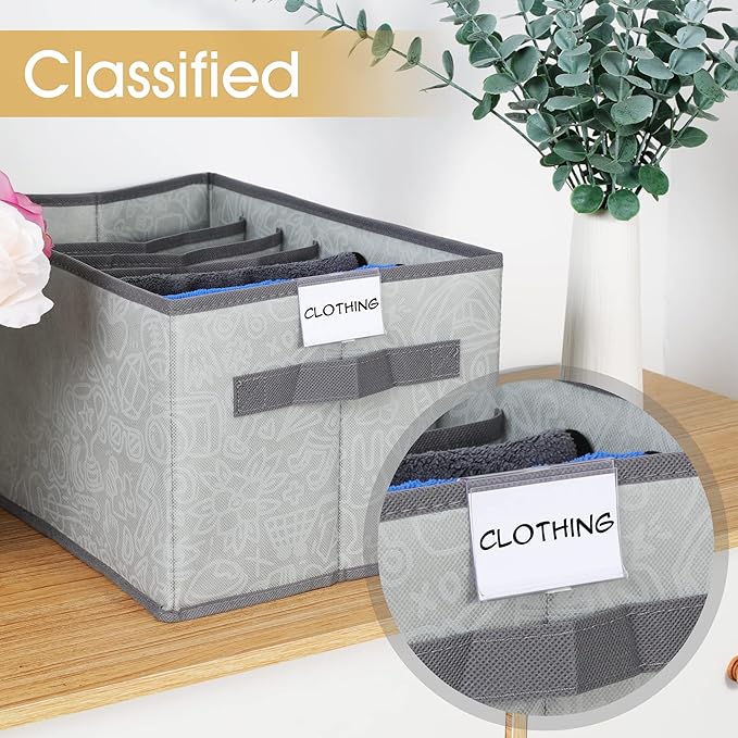 50pcs Labels for Storage Bins Plastic Label Clip, Basket Labels Clip On Wire - Image 2