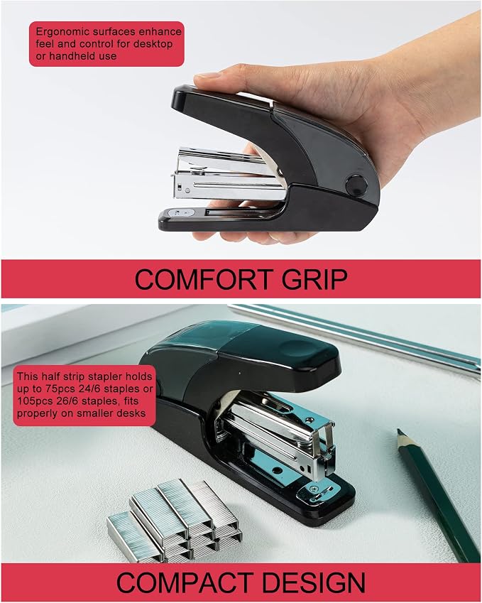 PAPERPAL Effortless Stapler Set, 20 Sheet Capacity, 000 1/4-inch staples and a - Image 5