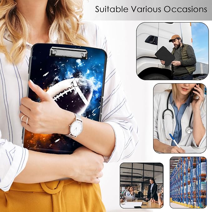 Clipboard with Storage, Office Supplies Nursing Clipboards Folder with Pen - Image 4