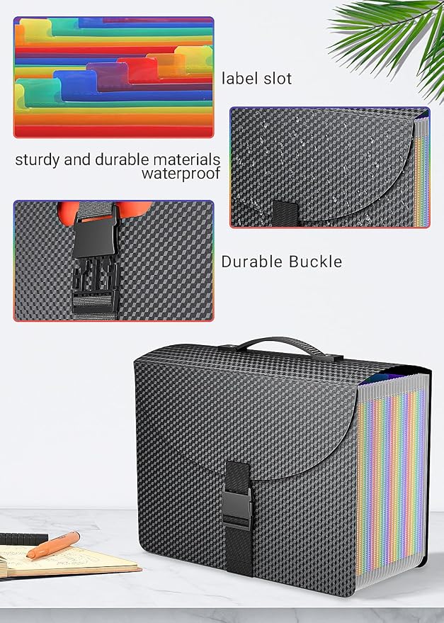 TOPCJ 25 Pockets Expanding File Folder - Image 2