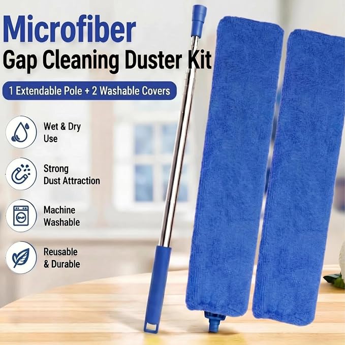 Retractable Gap Dust Cleaner Under Appliance Cleaning Tool, Flat Duster - Image 4