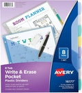 Avery Write & Erase Pocket Plastic Dividers by Avery