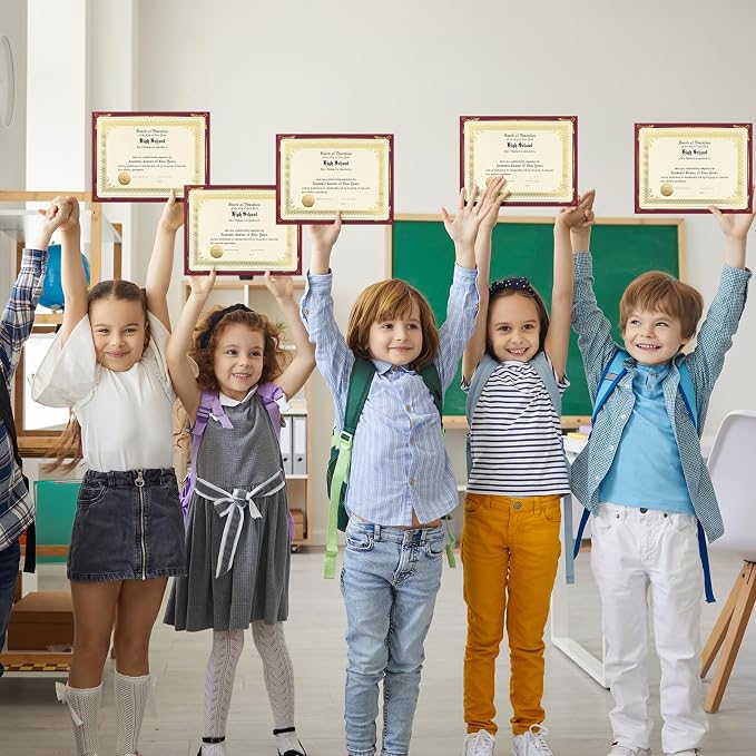 Fainne 100 Sets Certificate Paper Kit Single Sided Awards Holder - Image 6
