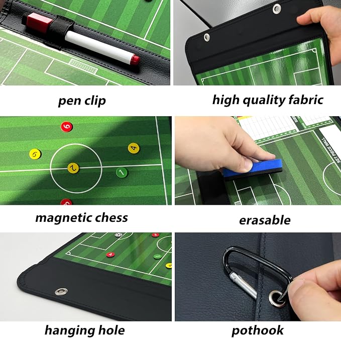 Soccer Coaching Board Magnetic Double Sided Dry Erase Soccer Tactics Board - Image 5