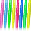 Teling 192 Pack Rulers Bulk for Classroom Transparent Colorful Metric Rulers by Teling