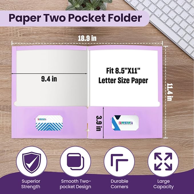 BIBRADAA® 50 Packs File Folders, File Folder - Image 2
