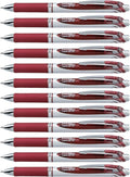 Pentel EnerGel RTX Retractable Liquid Gel Ink Pen, Medium line, Burgundy Ink by PentelofAmerica