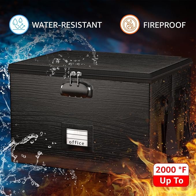 ROSONG Fireproof Document Box File Organizer - Image 3