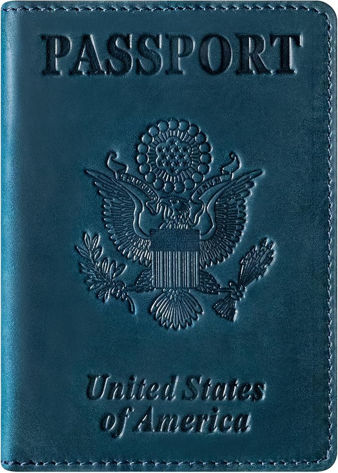 BIAOTIE Premium Leather Passport Holder Covers, Rfid Travel Wallet Passport by BIAOTIE
