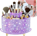 fanado Bling 360° Rotate Makeup Brush Holder Organizer, Makeup Organizers by Unknown