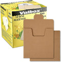 ValBox CD Sleeves 100 Packs Kraft Paper Envelopes 5 x 5 Inches Brown DVD Paper by ValBox