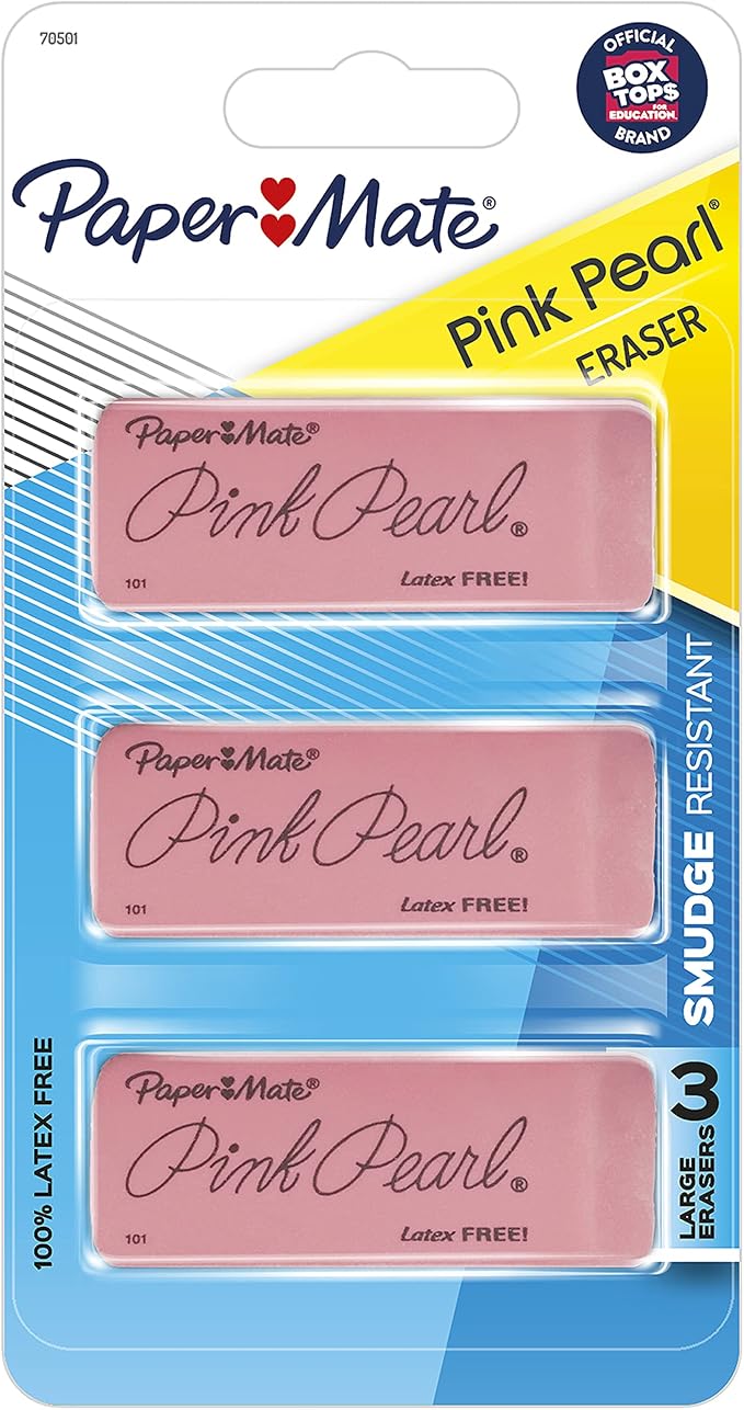 Paper Mate Pink Pearl Erasers by Unknown