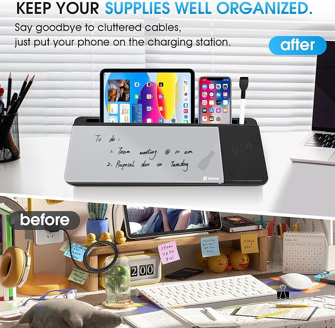 Varhomax Glass Desk Whiteboard - Image 4