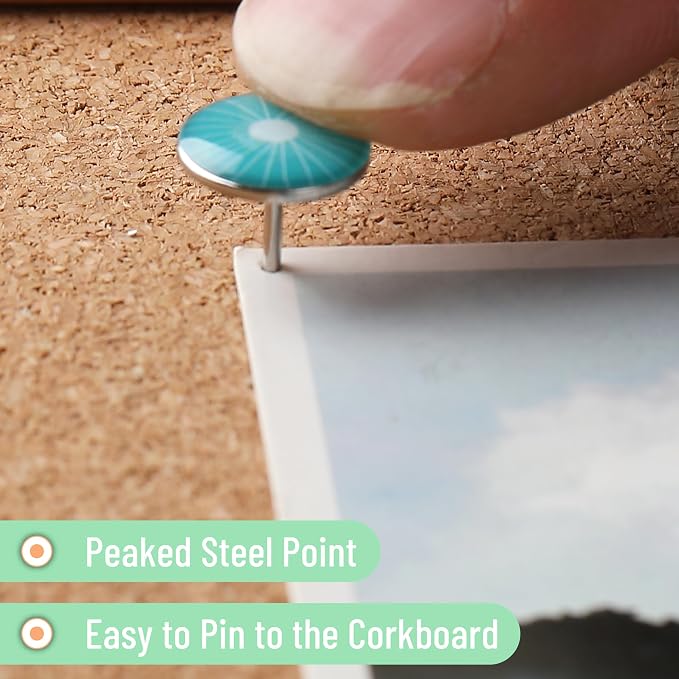 Mr. Pen- Decorative Push Pins, 8 Unique Designs, Botanic Bloom | Cute Push Pins - Image 4