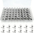 60 Pcs Metal Bulldog Clips, Tiny Metal Binder Paper Clips by Unknown
