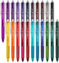 Vanstek 22 Colors Retractable Erasable Gel Pens Clicker, Fine Point, Make by Vanstek