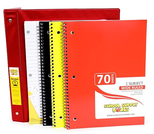 School Supply Boxes | Elementary School Essentials Bundle | | Includes Binders - Image 4